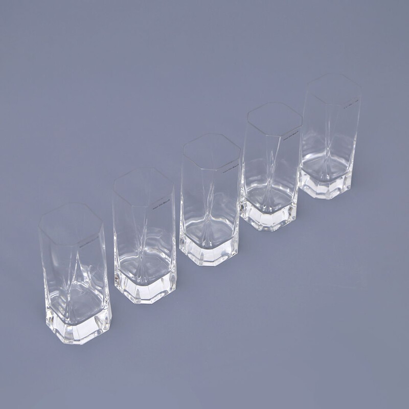 Set van 5 vintage glazen van Cini Boeri voor Arnolfo di Cambio, 1970