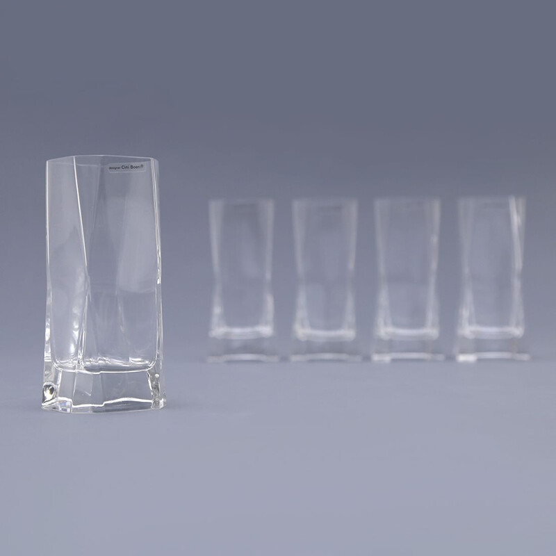 Set van 5 vintage glazen van Cini Boeri voor Arnolfo di Cambio, 1970