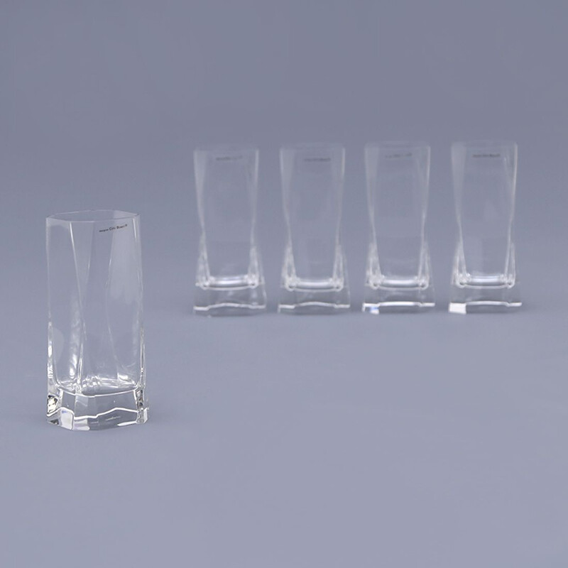 Ensemble de 5 verres vintage par Cini Boeri pour Arnolfo di Cambio, 1970