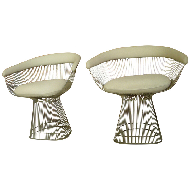 Vintage pair of armchairs "Small size", Warren PLATNER - 1980s