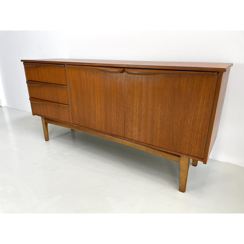 Vintage teak highboard, 1960s