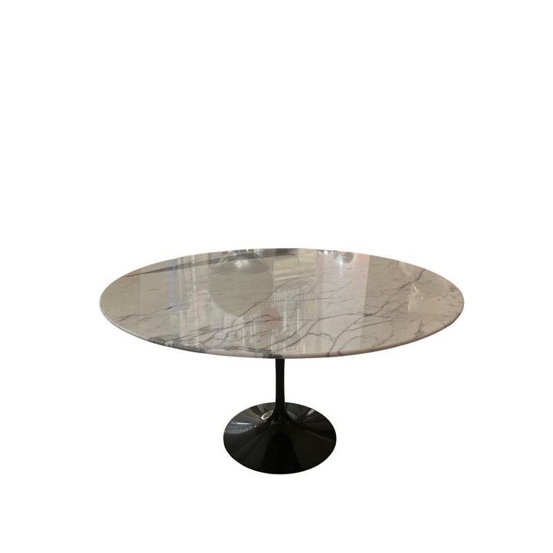 Vintage Arabescato marble tulip table by Eero Saarinen for Knoll