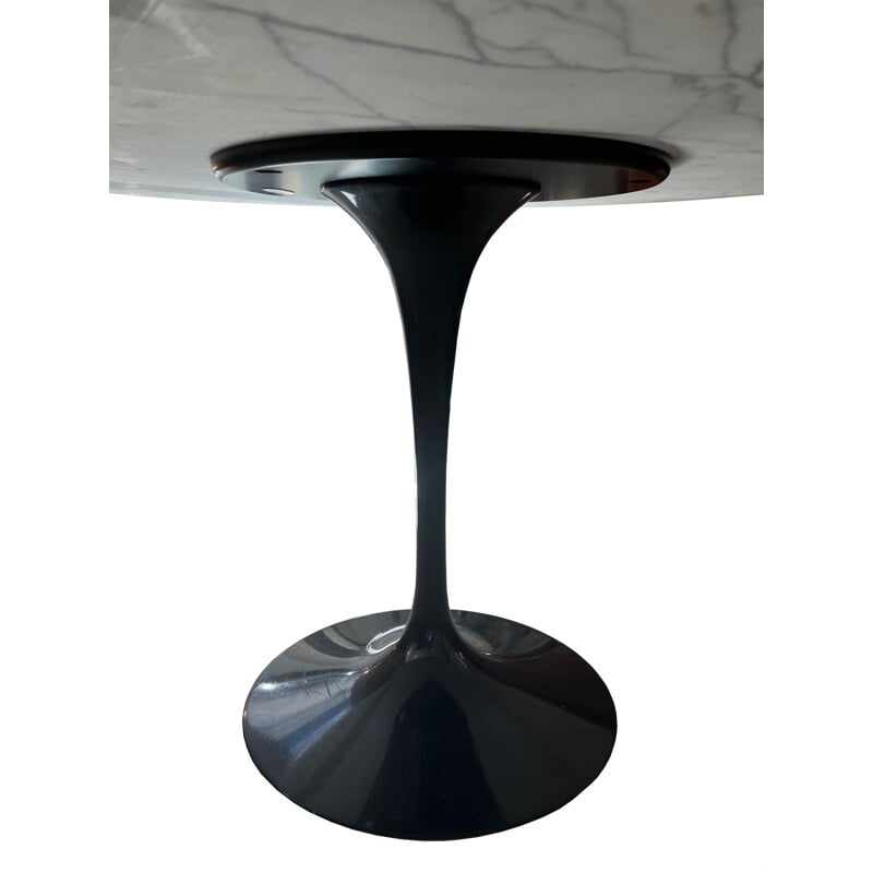 Table tulipe vintage en marbre Arabescato par Eero Saarinen pour Knoll