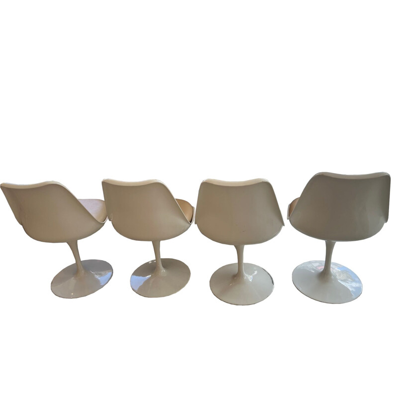 Set of 4 vintage tulip chairs by Eero Saarinen for Knoll, 1960s