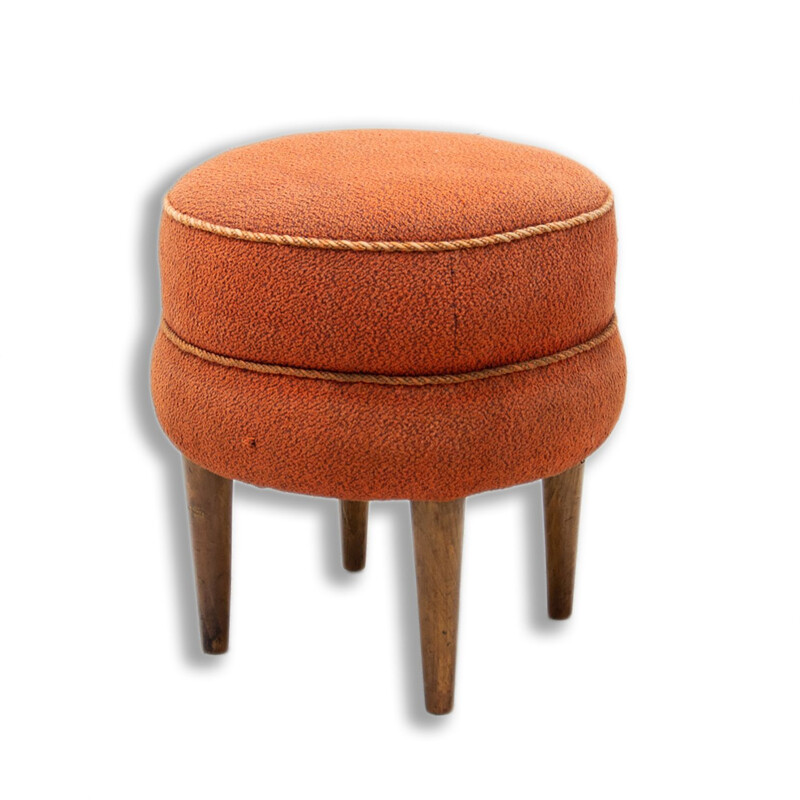 Vintage pouffe by Jindřich Halabala for Úp Závody, Czechoslovakia 1930s