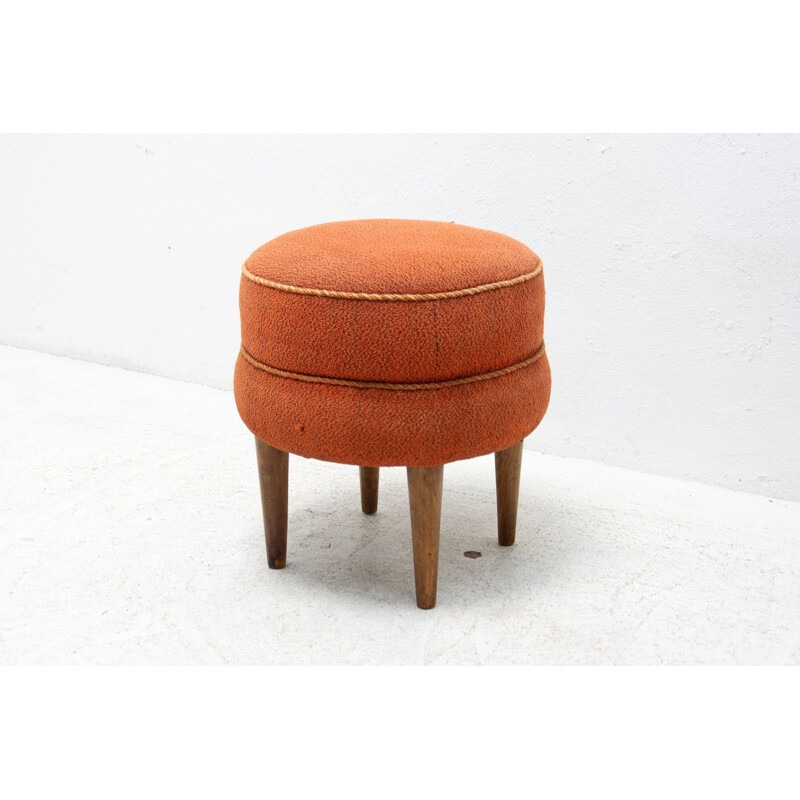 Vintage pouffe by Jindřich Halabala for Úp Závody, Czechoslovakia 1930s