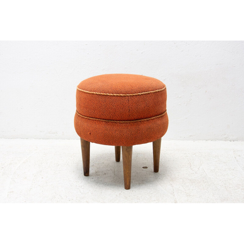 Vintage pouffe by Jindřich Halabala for Úp Závody, Czechoslovakia 1930s