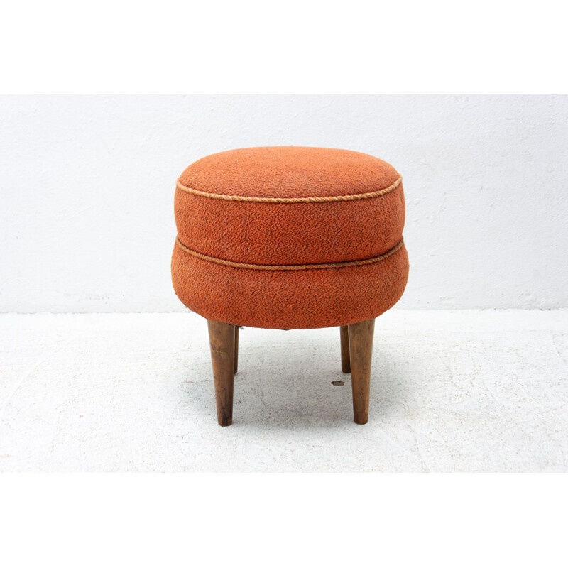 Vintage pouffe by Jindřich Halabala for Úp Závody, Czechoslovakia 1930s