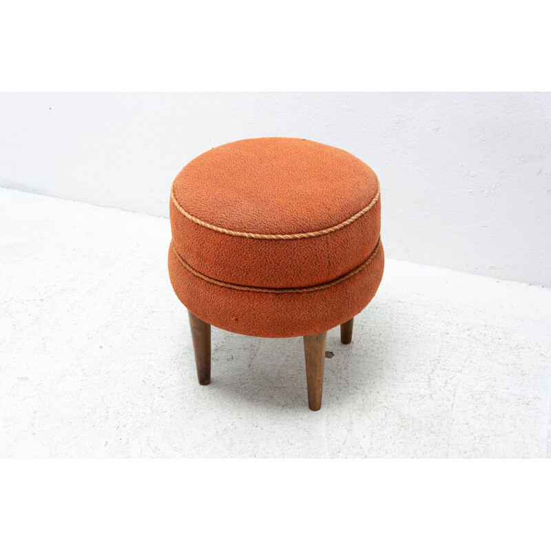 Vintage pouffe by Jindřich Halabala for Úp Závody, Czechoslovakia 1930s