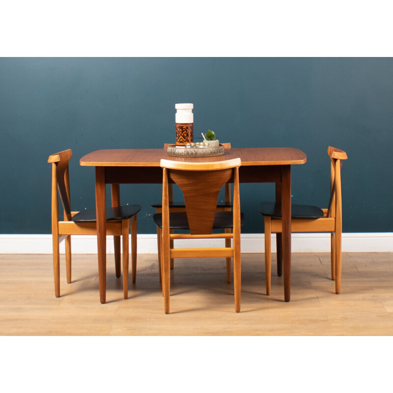 Vintage teak dining set by Elliots of Newbury, 1950