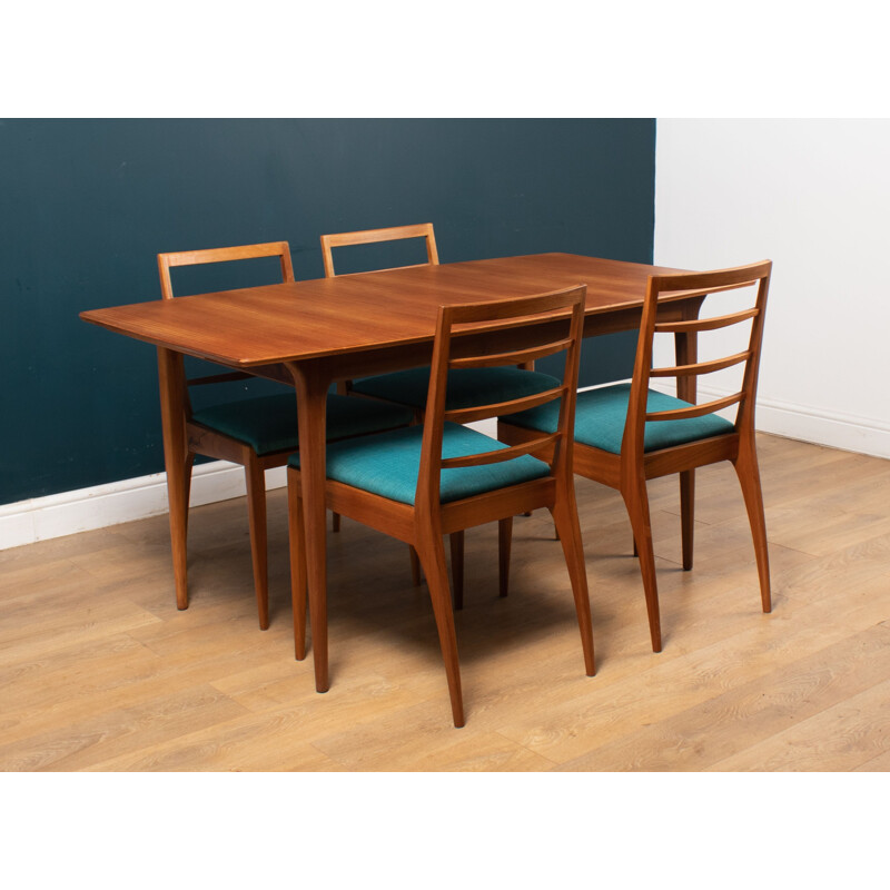 Vintage teak dining set by Tom Robertson for Mcintosh of Kirkcaldy, 1950