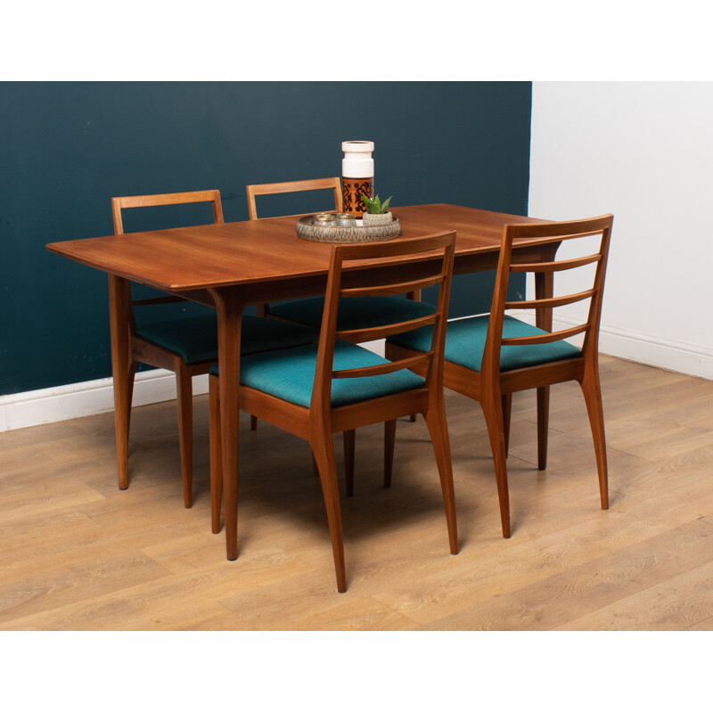 Vintage teak dining set by Tom Robertson for Mcintosh of Kirkcaldy, 1950