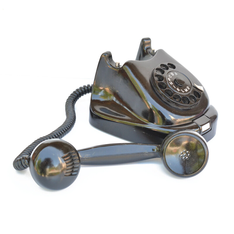 Vintage bakelite telephone P-9024 by Tesla Liptovský Hrádok, 1964