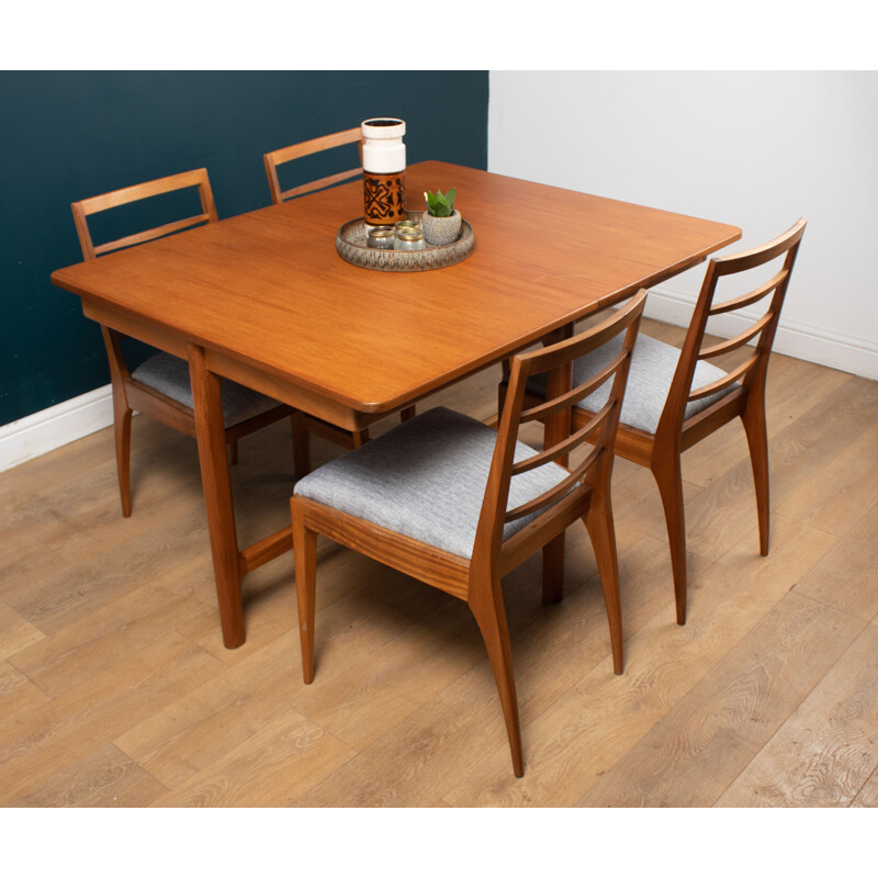 Vintage teak dining set by Tom Robertson for Mcintosh of Kirkcaldy, 1969