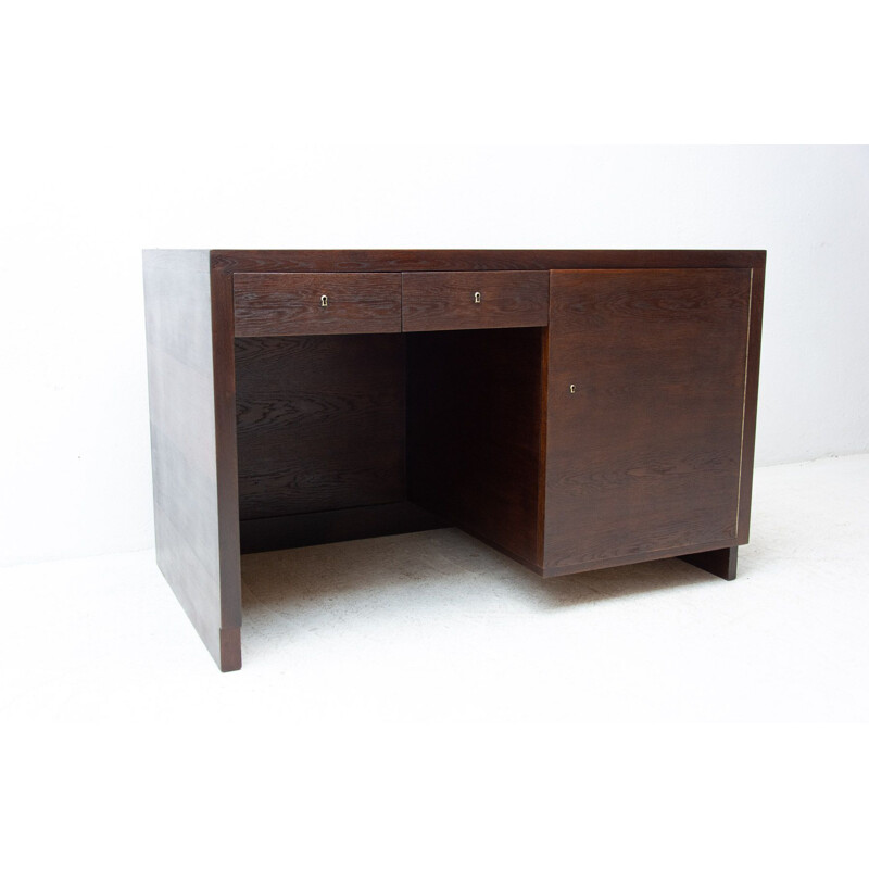 Mesa de carvalho funcionalista Vintage, 1930