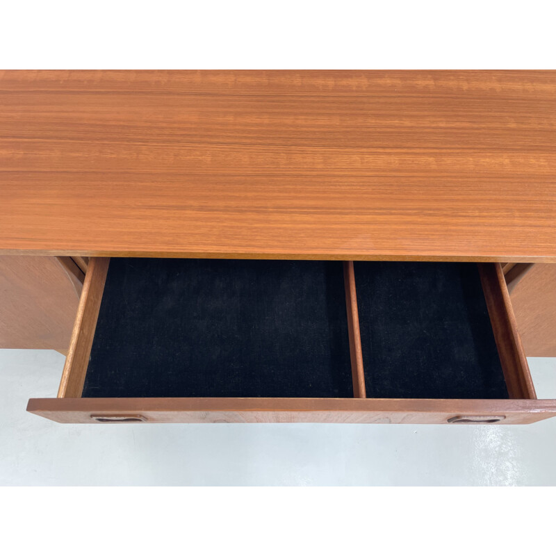 Credenza vintage in teak con 4 cassetti, 1960