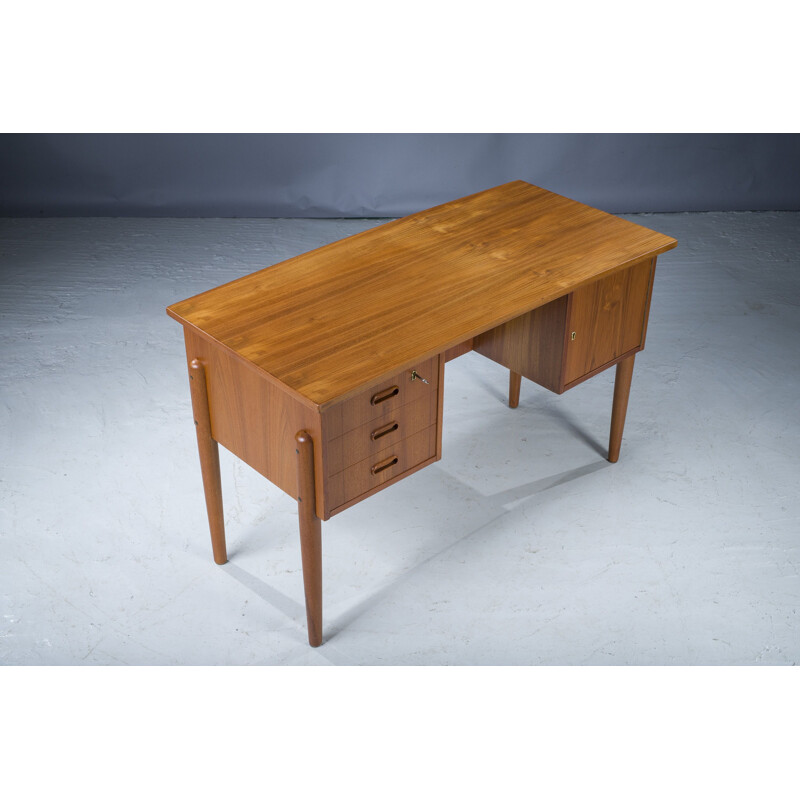 Mid-century Danish teak desk, 1970s