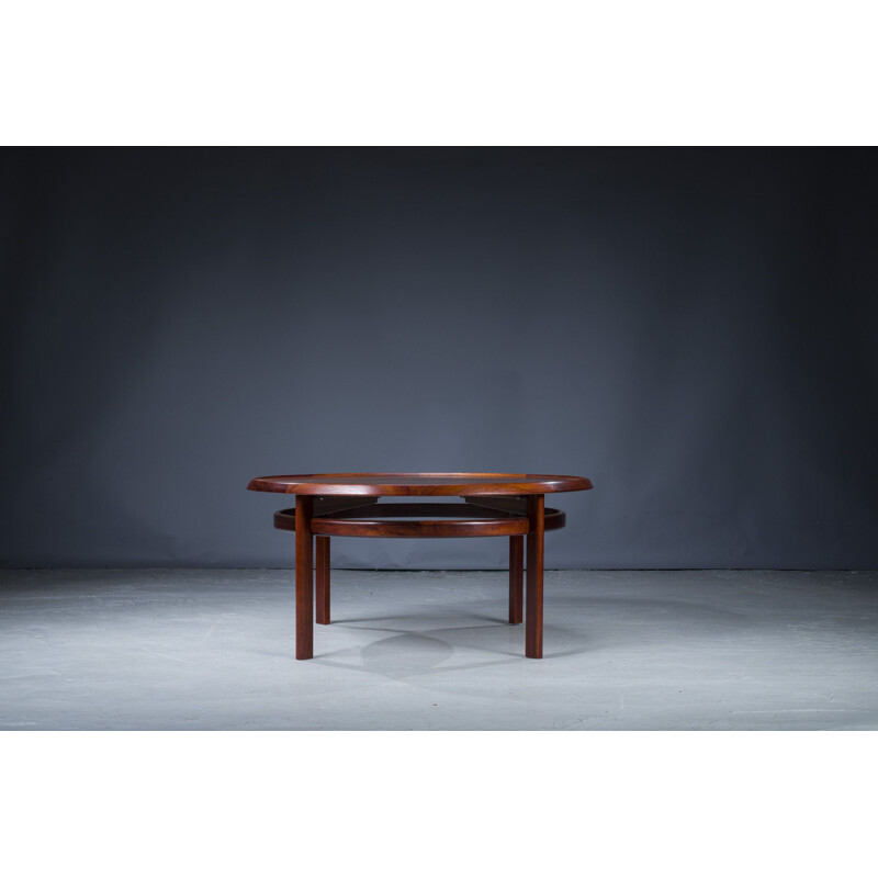 Mid-century rosewood coffee table by Torbjørn Device for Bruksbo, 1960s