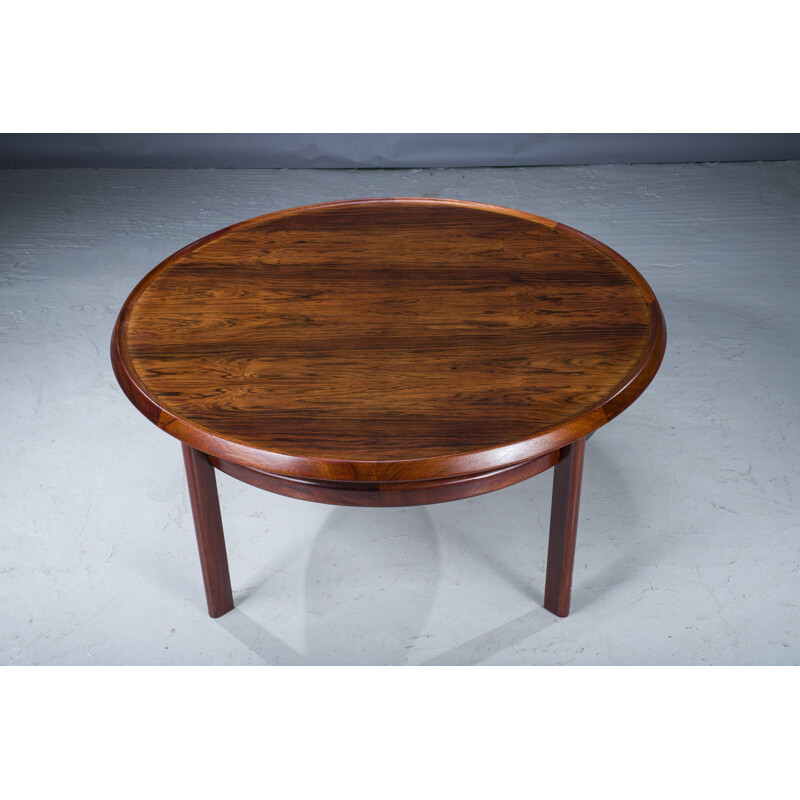 Mid-century rosewood coffee table by Torbjørn Device for Bruksbo, 1960s