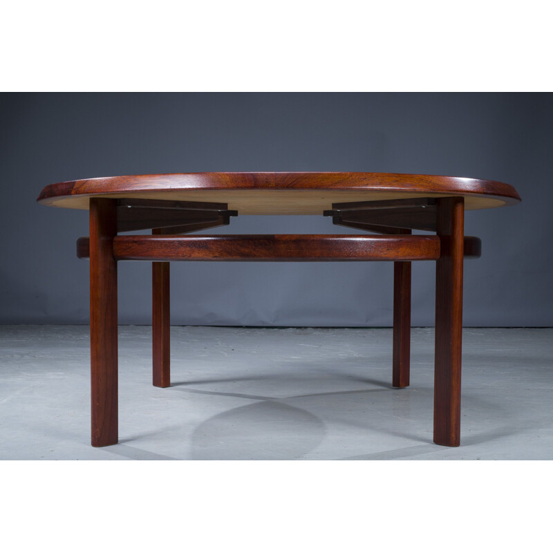 Mid-century rosewood coffee table by Torbjørn Device for Bruksbo, 1960s