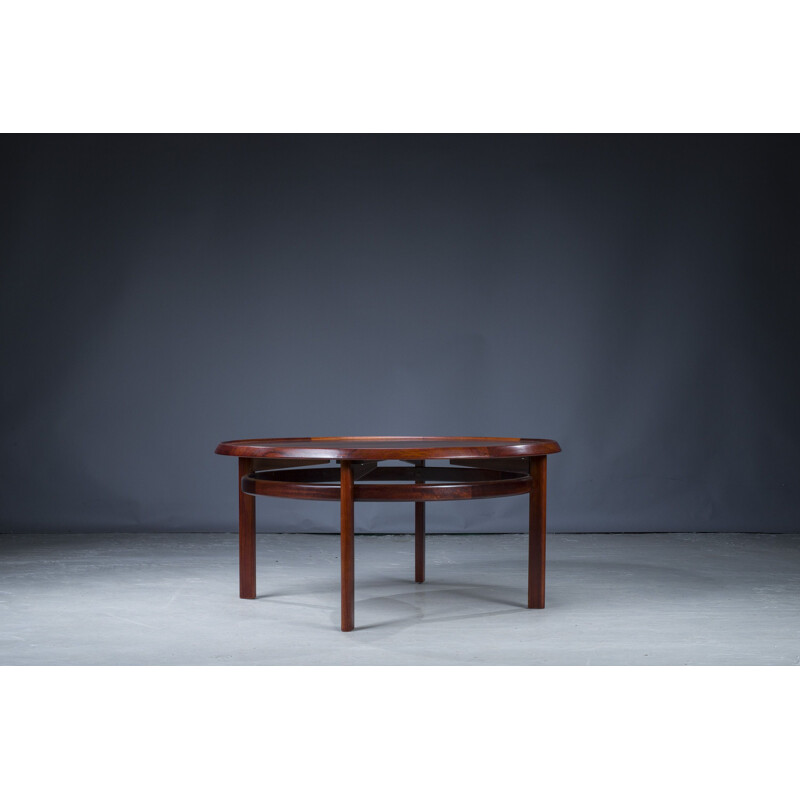 Mid-century rosewood coffee table by Torbjørn Device for Bruksbo, 1960s