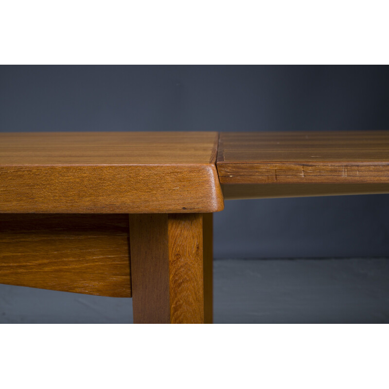 Mid-century Danish teak dining table by Henning Kjaernulf, 1970s