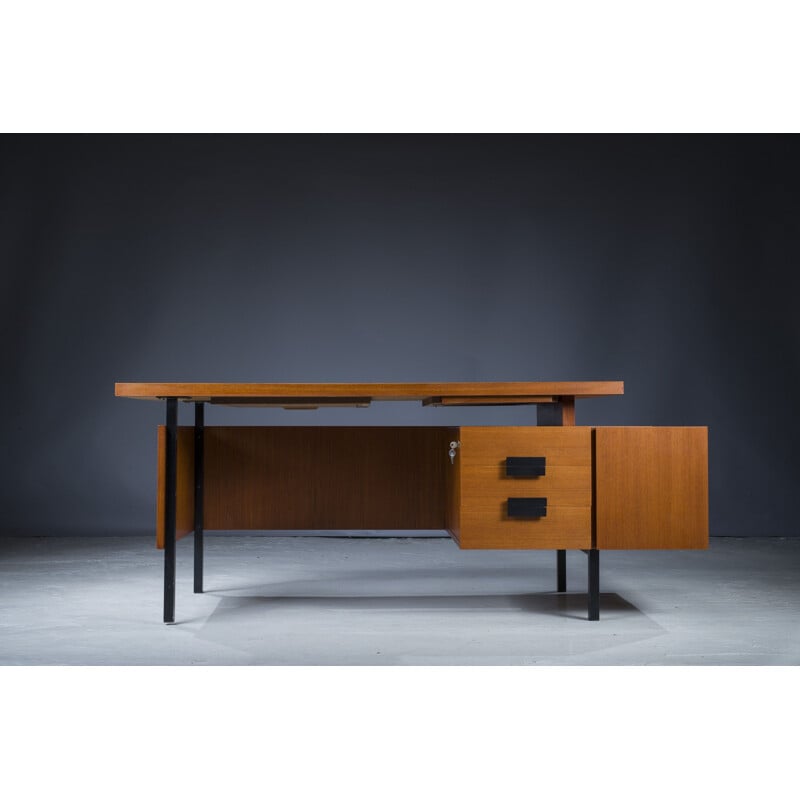 Vintage teakhouten bureau van Cees Braakman voor Pastoe, 1960