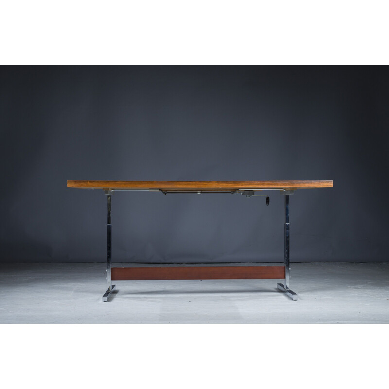 Vintage rosewood adjustable table, 1960