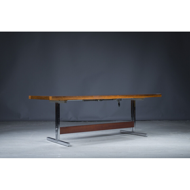 Vintage palissander verstelbare tafel, 1960