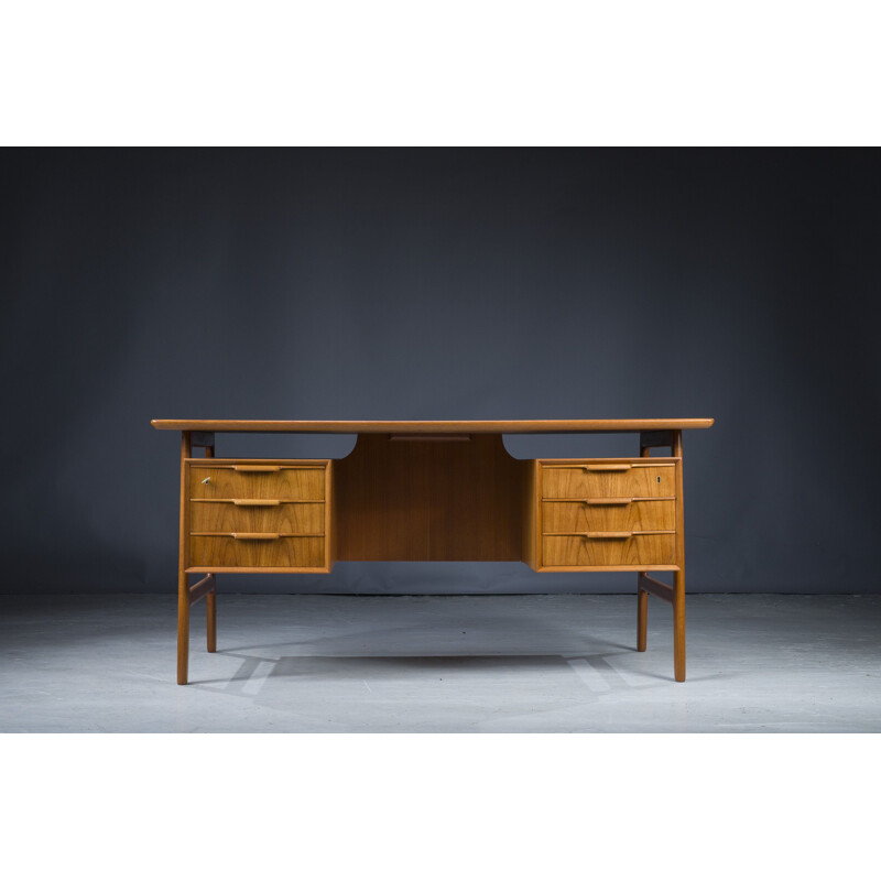 Mid-Century Teak 75 Desk from Omann Jun, 1960s