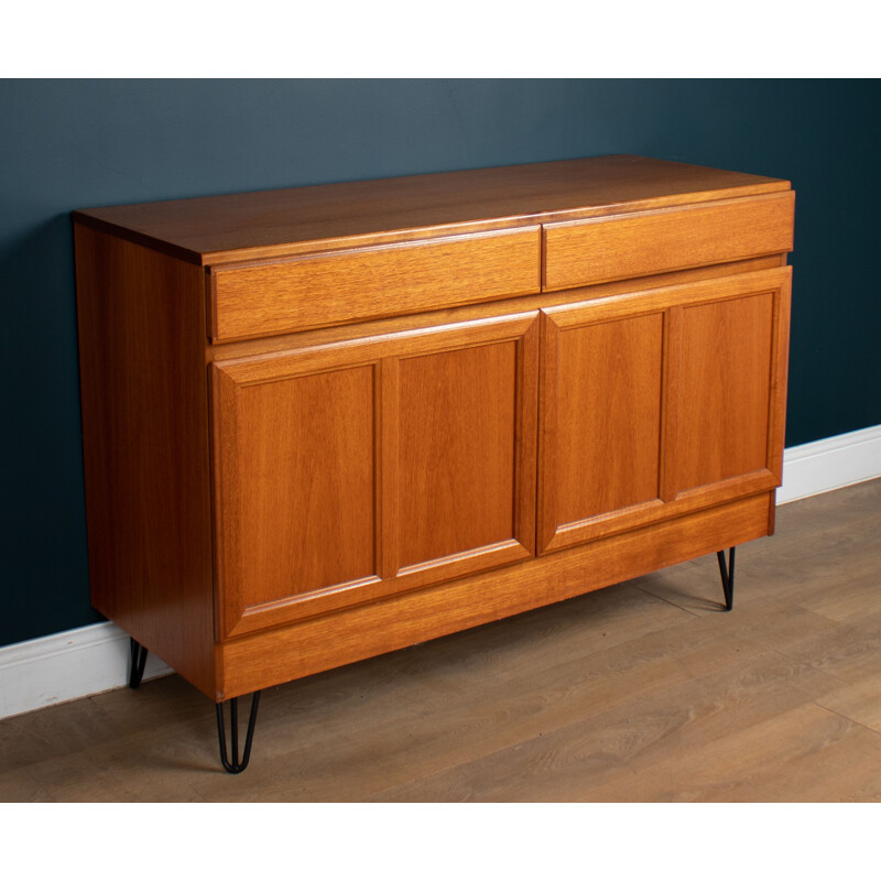 Vintage teak sideboard on hairpin legs by Mcintosh, 1960