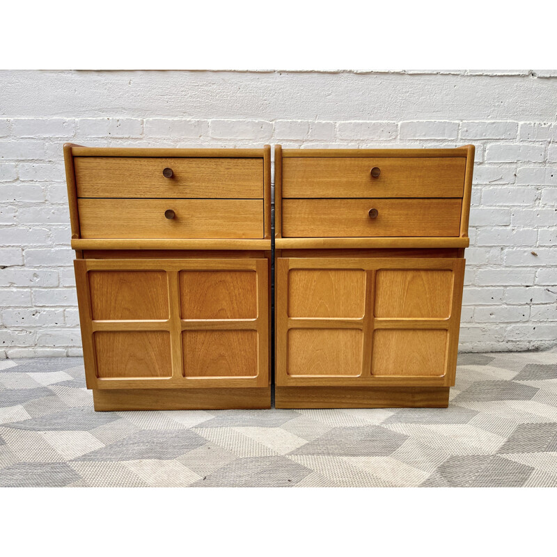 Pair of vintage night stands by Parker Knoll for Nathan, UK 1980