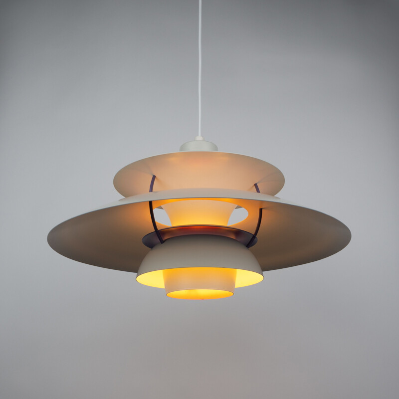 Pair of Danish vintage pendant lamps Ph 5 by Poul Henningsen for Louis Poulsen, 1958