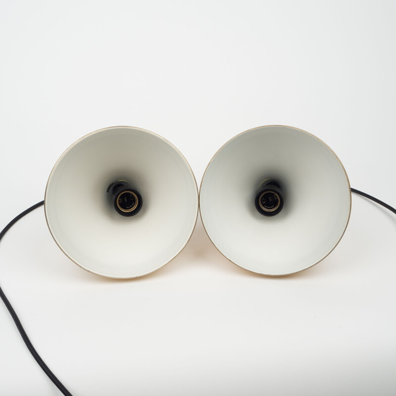 Pair of Danish vintage pendant lamps Silhuet by Jo Hammerborg for Fog og Morup, 1970s