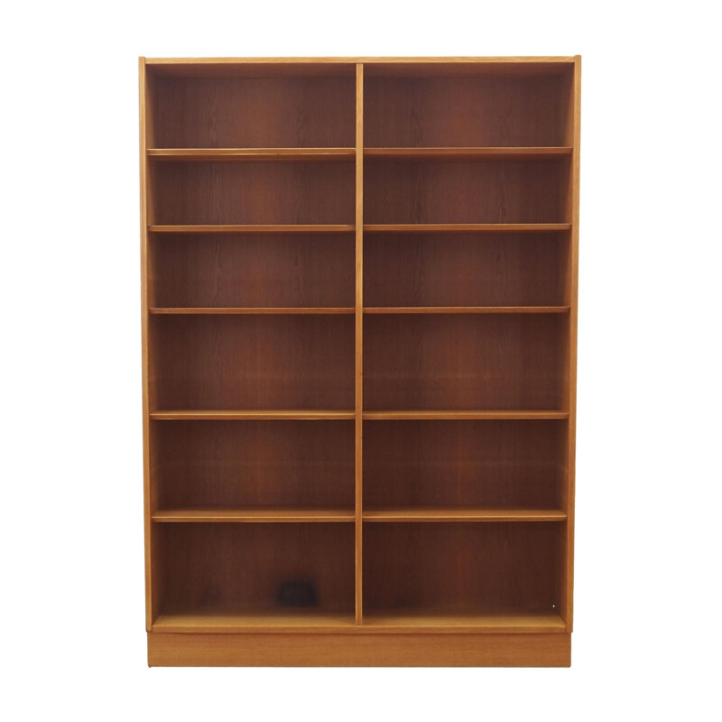 Vintage ash wood bookcase by Hundevad and Co, Denmark 1970