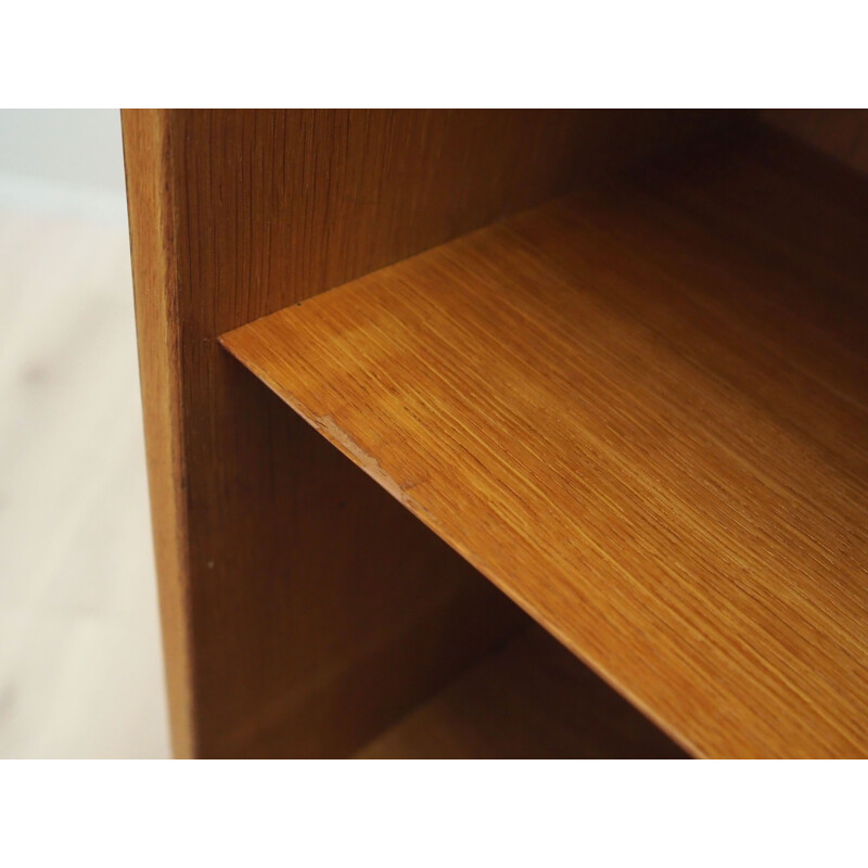 Vintage ash wood bookcase by Hundevad and Co, Denmark 1970