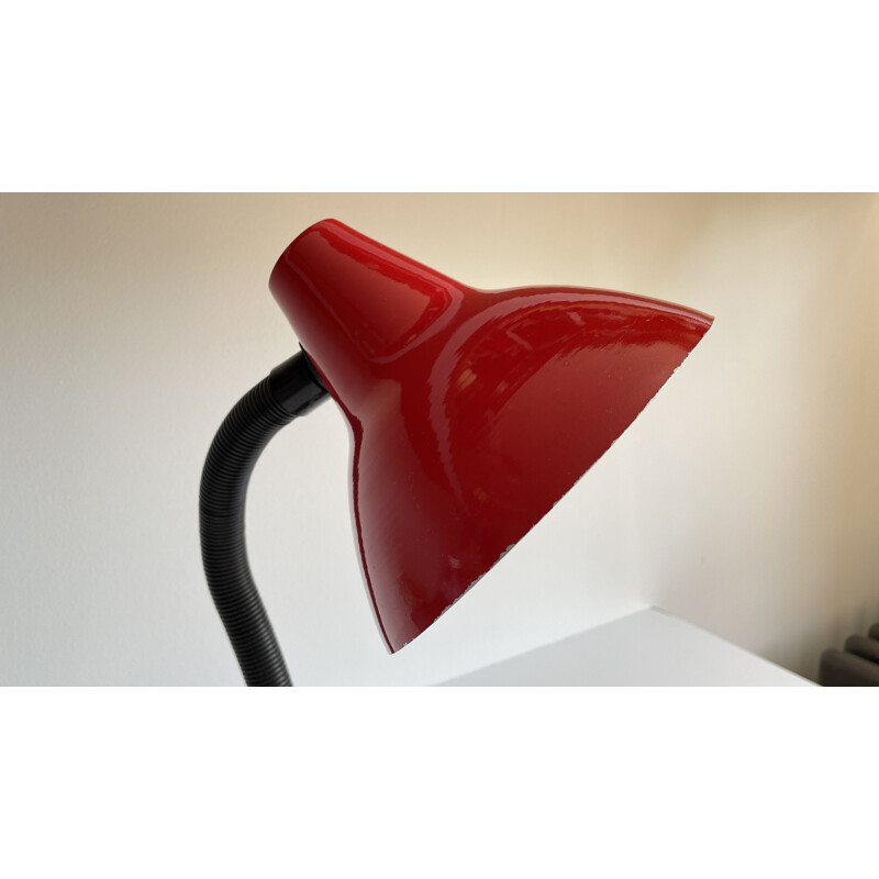 Lampe Aluminior vintage rouge
