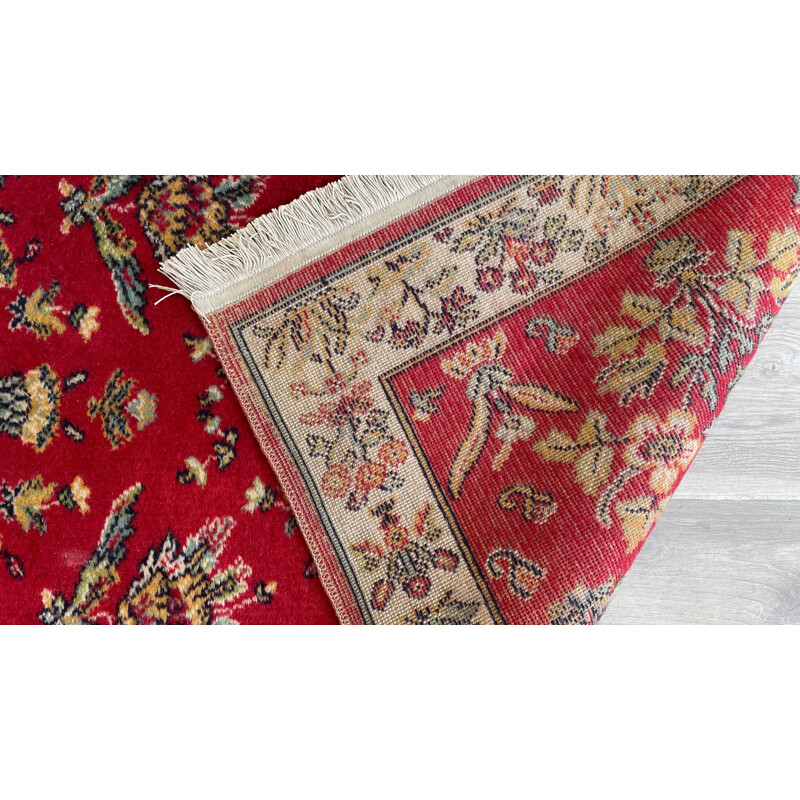Tapete Vintage Persa em lã vermelha
