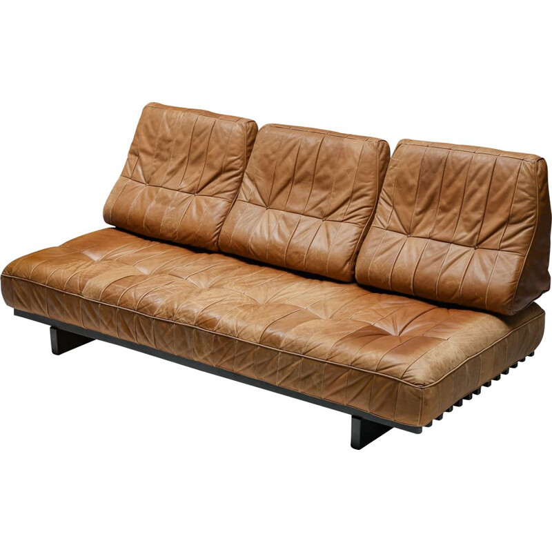 Lit de repos modulaire vintage Ds 80 en cuir par De Sede, 1960