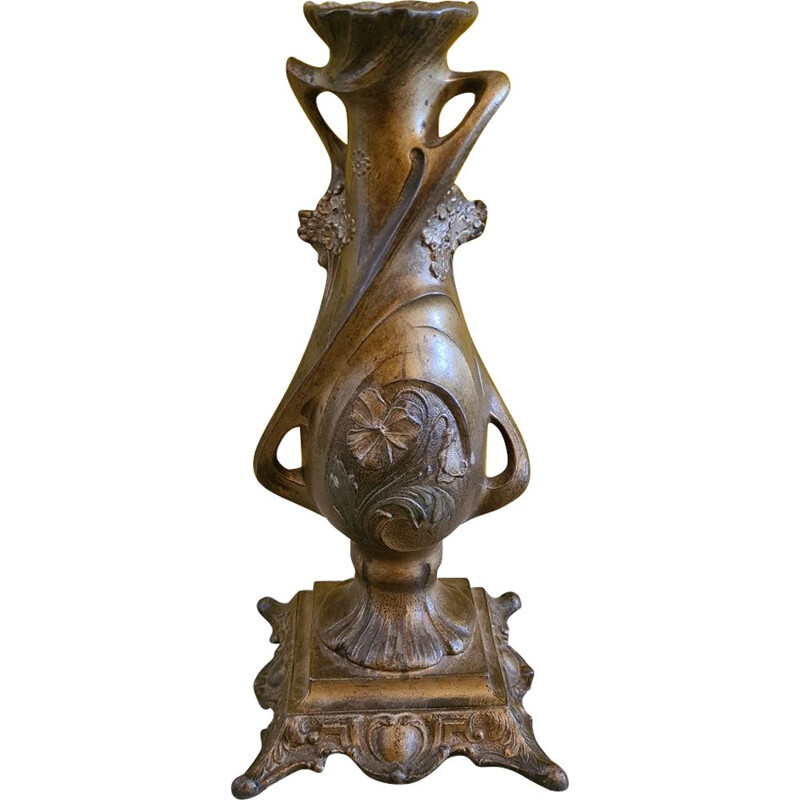 Vase Art Nouveau français vintage par C. Bonnefond, 1900