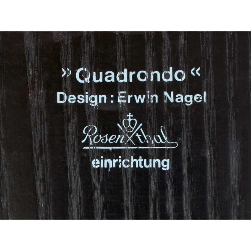 Table "Quadrondo" Rosenthal Einrichtung, Erwin NAGEL - 1980