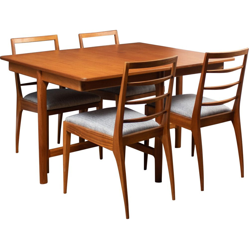 Vintage teak dining set by Tom Robertson for Mcintosh of Kirkcaldy, 1969