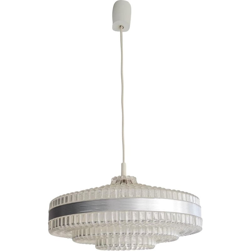 Vintage Scandinavian translucent scrylic Ufi pendant lamp, 1960s