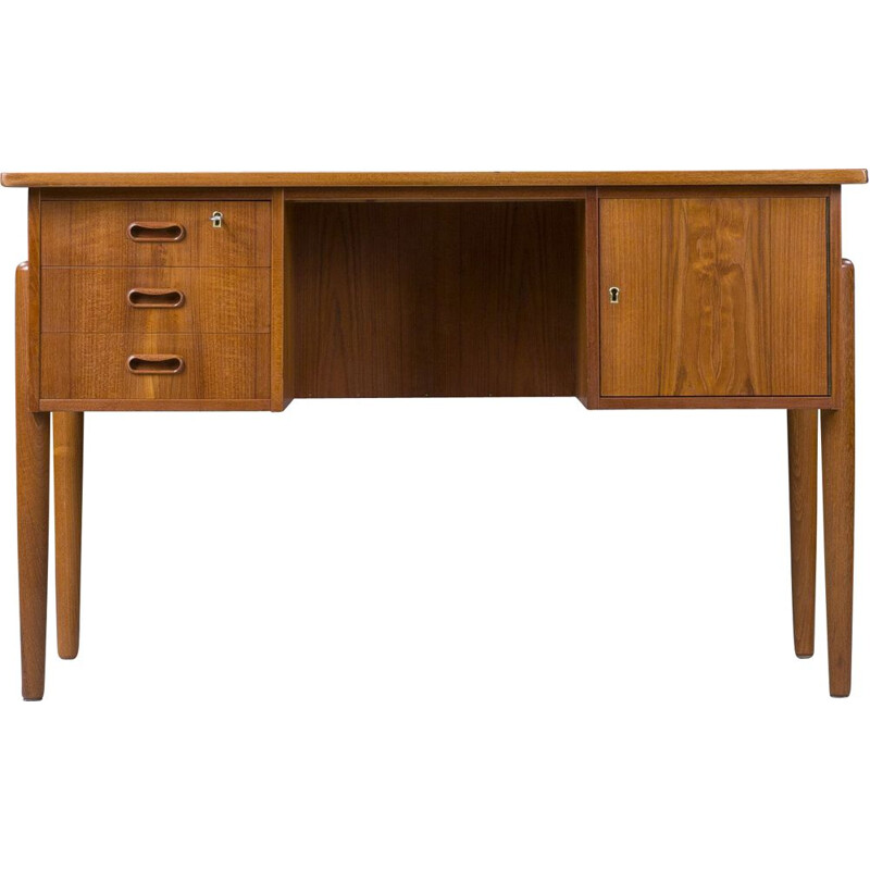 Mid-century Danish teak desk, 1970s