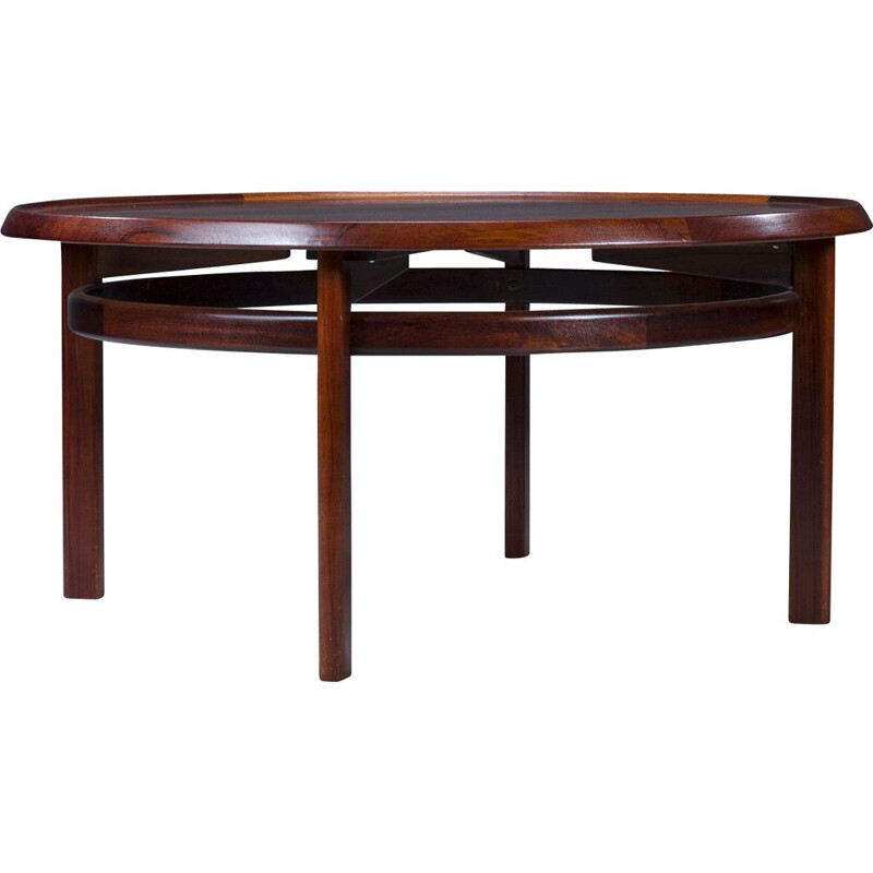 Mid-century rosewood coffee table by Torbjørn Device for Bruksbo, 1960s