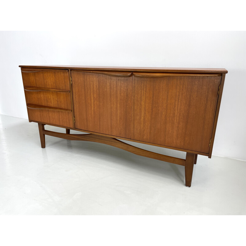 Vintage teak sideboard with 2 doors, 1960s