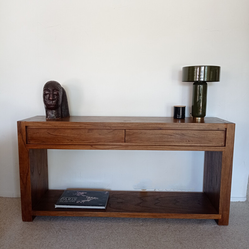 Vintage wooden console by Hemelaer