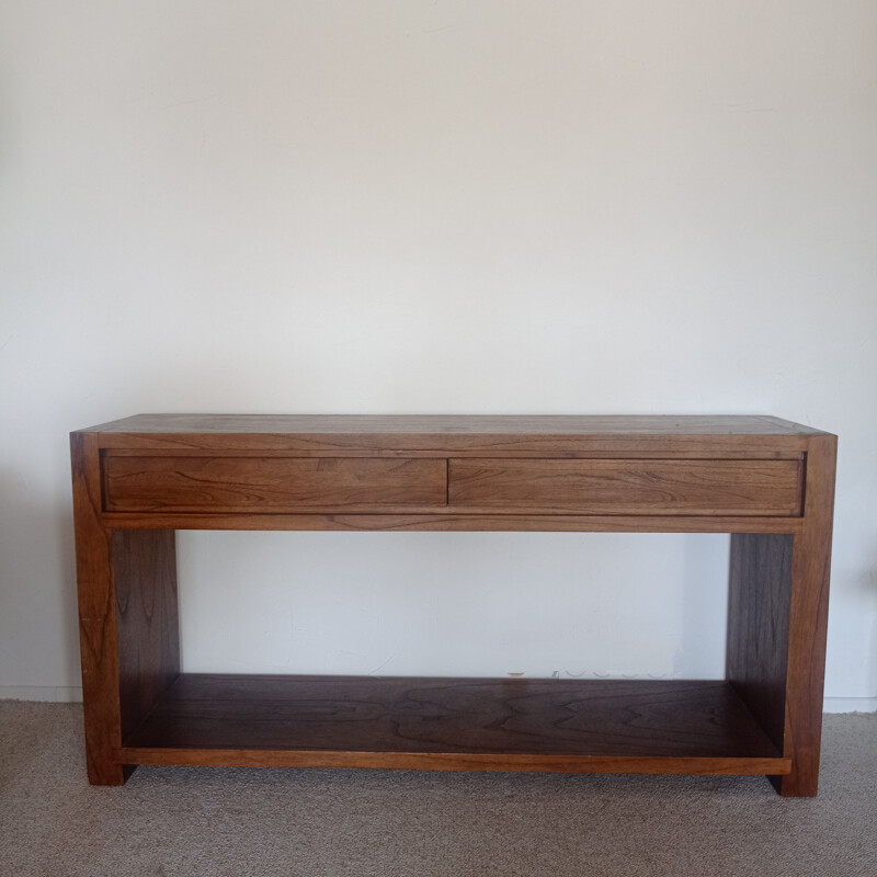 Vintage wooden console by Hemelaer