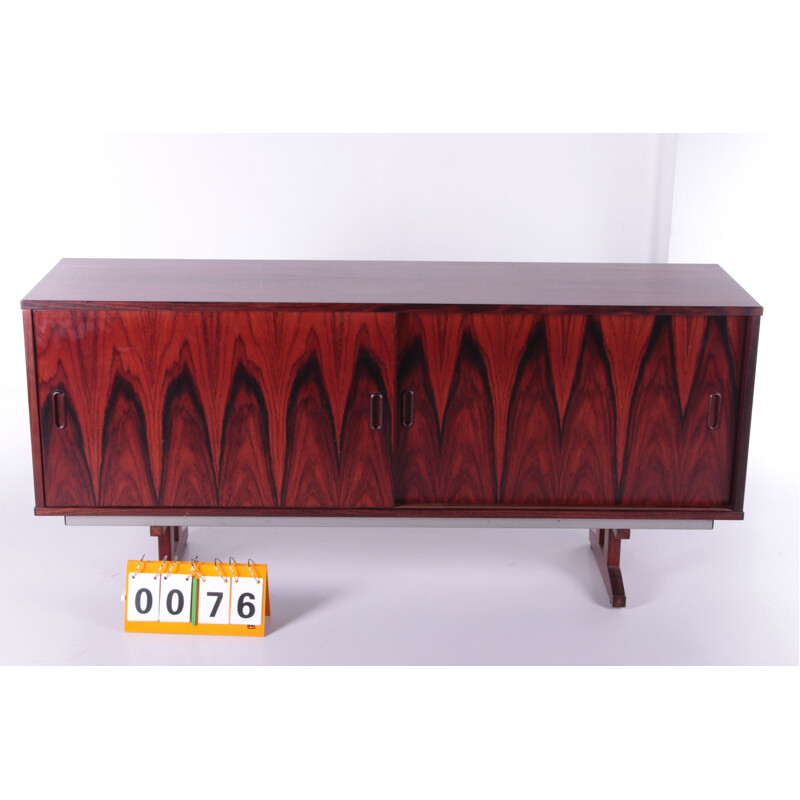 Vintage Danish rosewood sideboard with sliding door, 1960