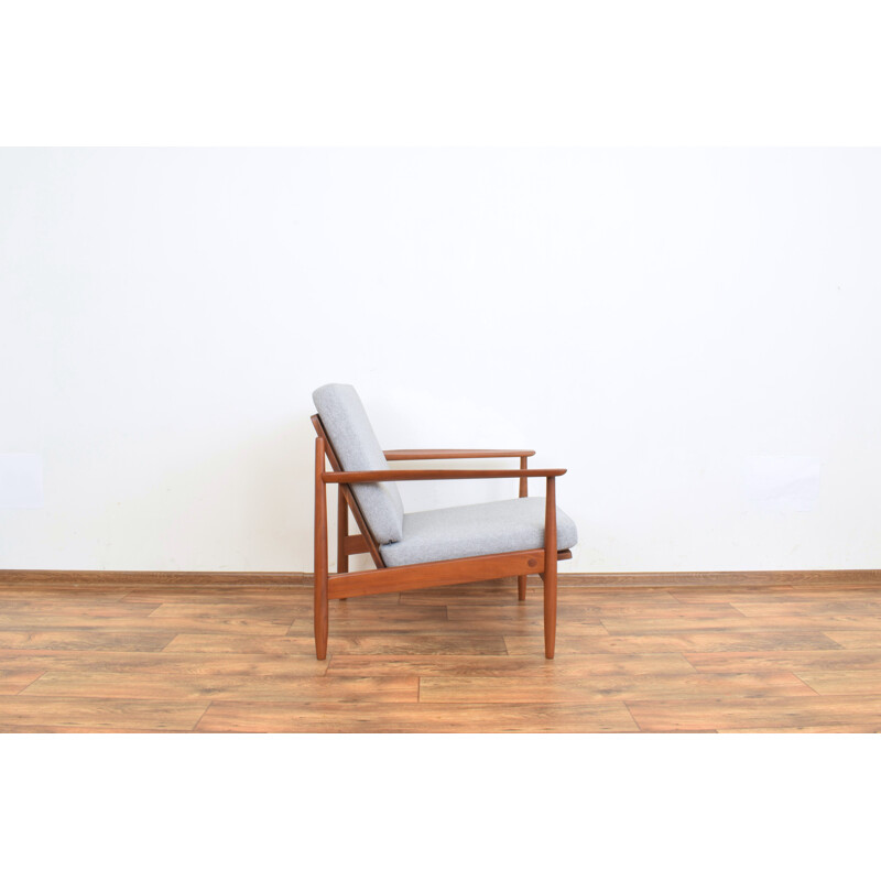 Pair of mid-century Danish teak armchairs, 1960s